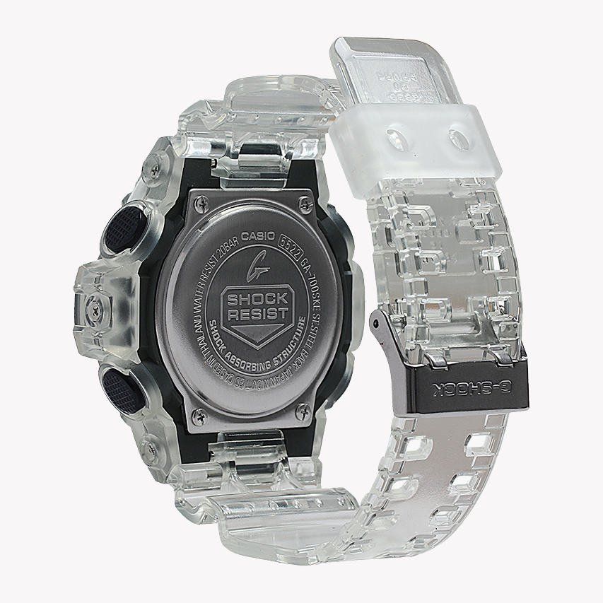CASIO G-SHOCK GA-700SKE-7ADR - BOLD ADVENTURER MEN'S WATCH WITH WHITE RESIN BAND & DIGITAL DIAL