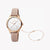 ESPRIT Women's Watch with Rose Gold Stainless Steel Case and Rose Faux Leather Band