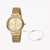 JUST CAVALLI Women's Watch with Gold Stainless Steel Case and Gold Stainless Steel Band