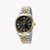 ESPRIT MEN'S ELEGANCE - SILVER & GOLD STAINLESS STEEL WATCH WITH BLACK DIAL