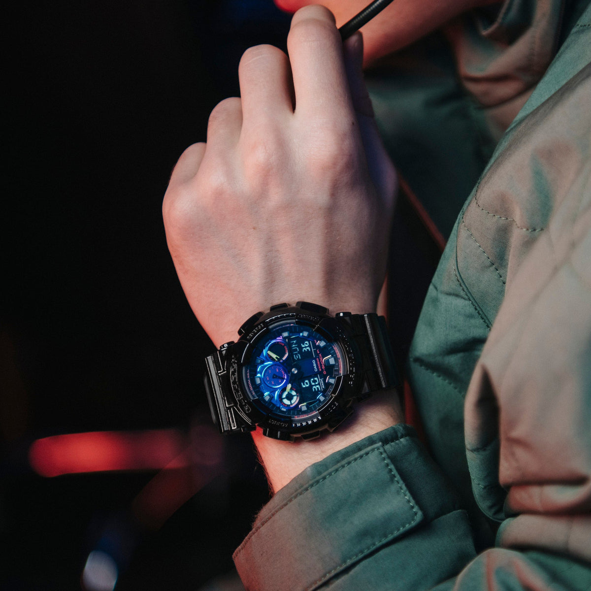 G-SHOCK GA-100RGB-1ADR Men's Watch