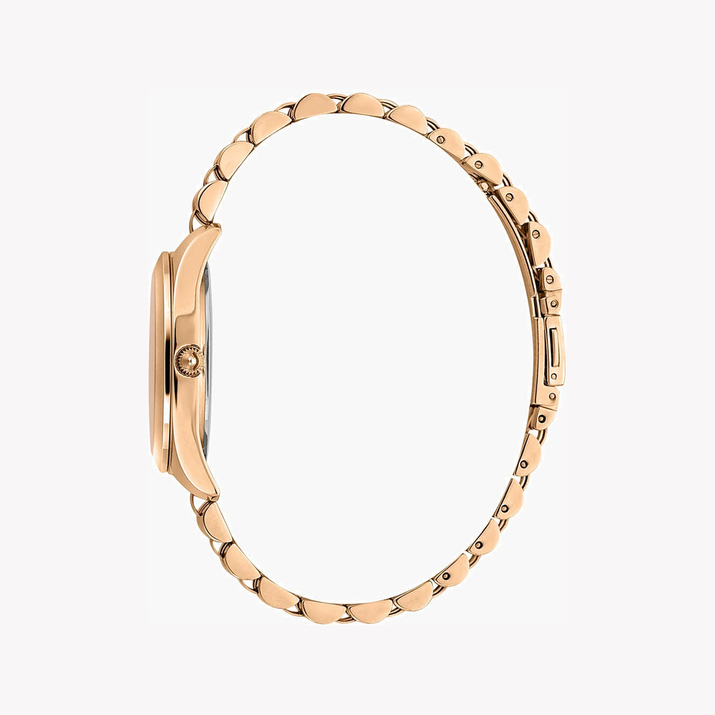 JUST CAVALLI Women's Watch with Rose Gold Stainless Steel Case and Rose Gold Stainless Steel Band