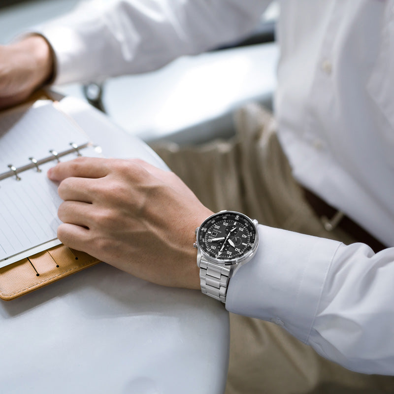 CITIZEN Eco-Drive CA0690-88E BOLD PERFORMANCE - Men's Chronograph with Stylish Silver Finish