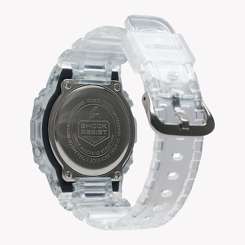 CASIO G-SHOCK DW-5600SKE-7DR - TIMELESS SILVER STYLE & ADVENTURE-READY PERFORMANCE Men's Watch