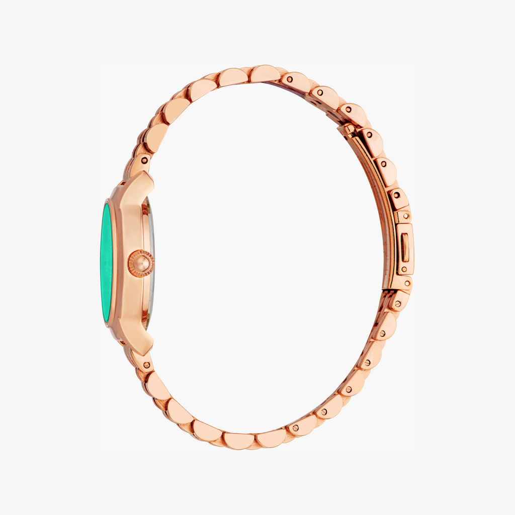 JUST CAVALLI JC1L333M0045 - ROSE GOLD & GREEN GLAMOUR - STYLISH WOMEN'S WATCH