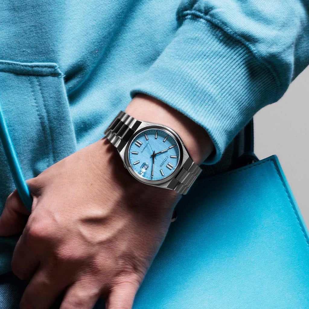 CITIZEN NJ0151-53L - ELEGANT AUTOMATIC MEN'S TIMEPIECE WITH STUNNING BLUE DIAL & STAINLESS STEEL BRACELET