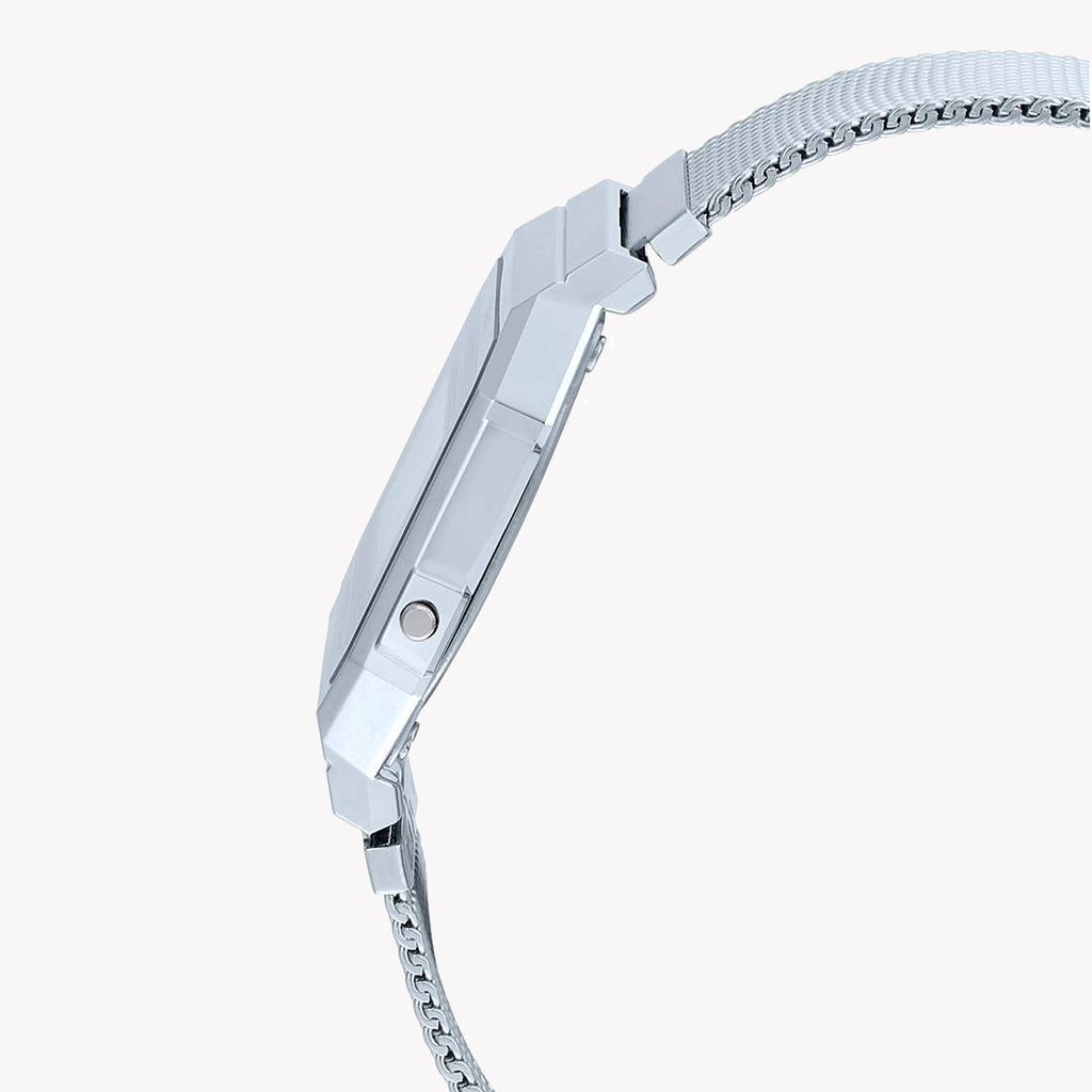 CASIO A700WM-7ADF ELEGANT TIMEKEEPER - MODERN SILVER STYLE Unisex Watch with sleek resin case and versatile features