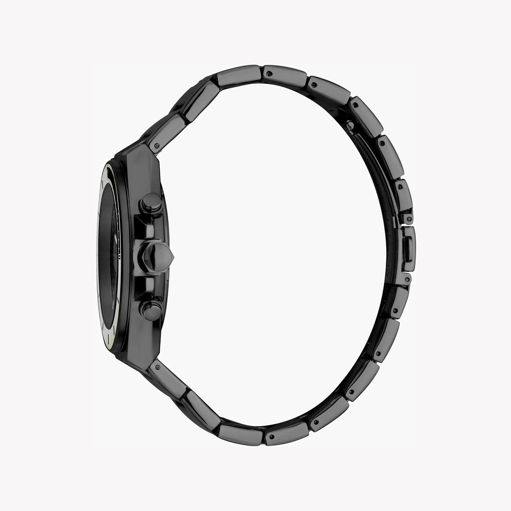 JUST CAVALLI BLACK STAINLESS STEEL ELEGANCE - SOPHISTICATED MEN'S WATCH 43MM