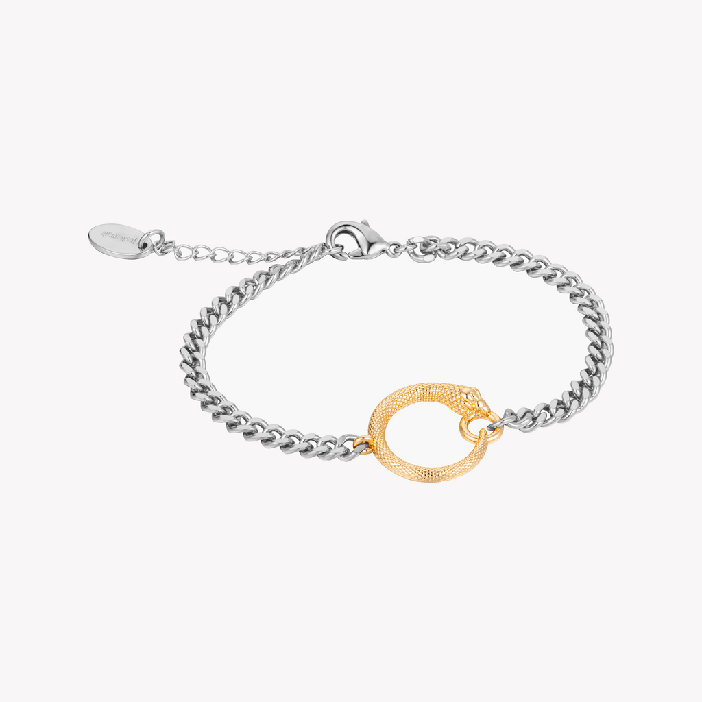 JUST CAVALLI JC1L330M0075 - ELEGANT TIMEPIECE WITH TWO-TONE GLAMOUR & WATER RESISTANCE