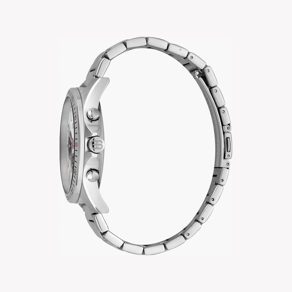 ESPRIT MEN'S TIMELESS ELEGANCE - SILVER STAINLESS STEEL WATCH WITH ROUND DIAL