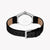 ESPRIT Women's Watch with Silver Stainless Steel Case and Black Leather Band