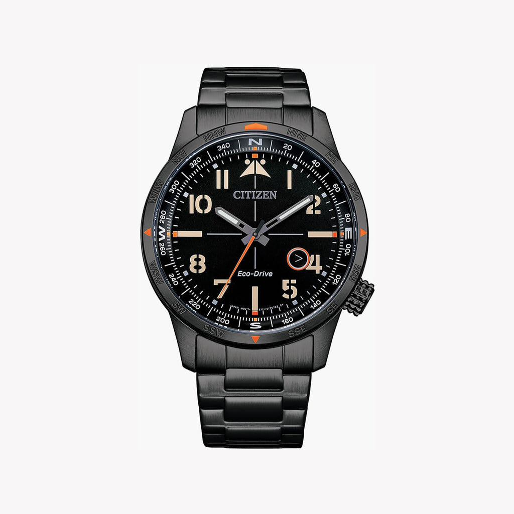 CITIZEN BM7555-83E BOLD PERFORMANCE - MEN'S BLACK STAINLESS STEEL WATCH WITH POWERFUL STYLE