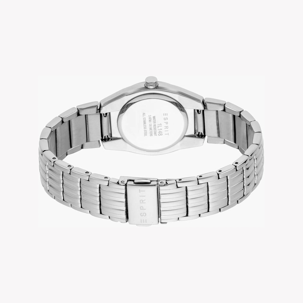 ESPRIT Women's Watch with Silver Stainless Steel Case and Silver Stainless Steel Band
