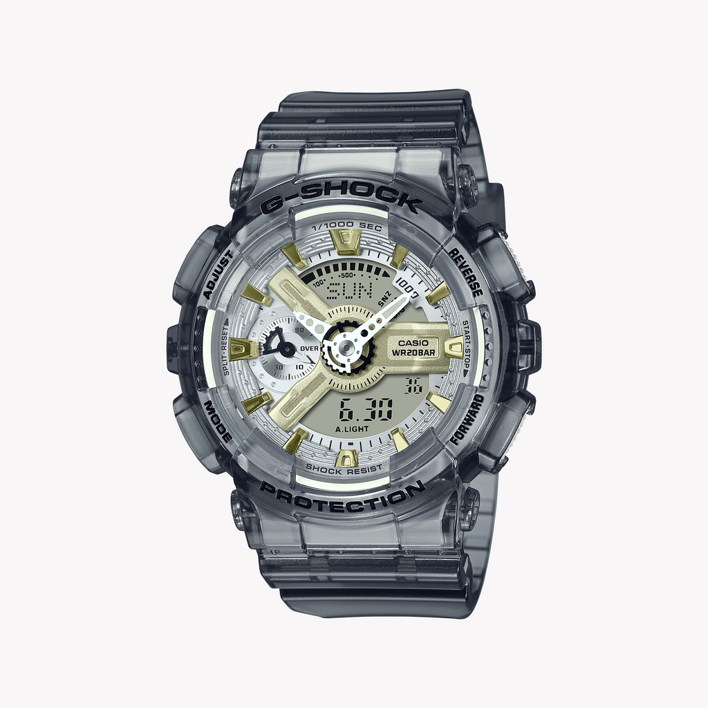 CASIO G-SHOCK GMA-S110GS-8ADR BOLD ADVENTURE - STYLISH GRAY RESIN WOMEN'S WATCH