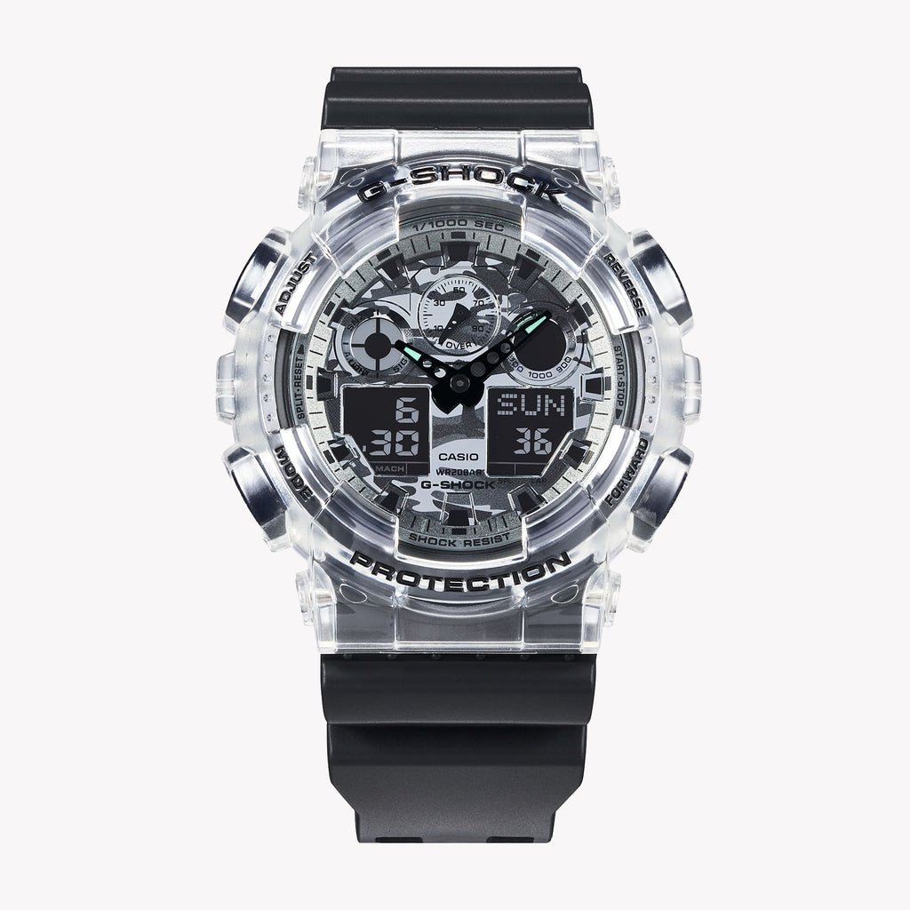 CASIO G-SHOCK GA-100SKC-1ADR CAMO POWER - MENS SPORTY RESILIENT TIMEPIECE