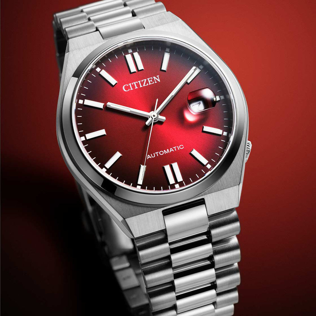 CITIZEN NJ0150-56W - DYNAMIC PRECISION MEN'S AUTOMATIC WATCH WITH STYLISH RED DIAL