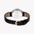JUST CAVALLI Women's Watch with Silver Stainless Steel Case and Black Leather Band