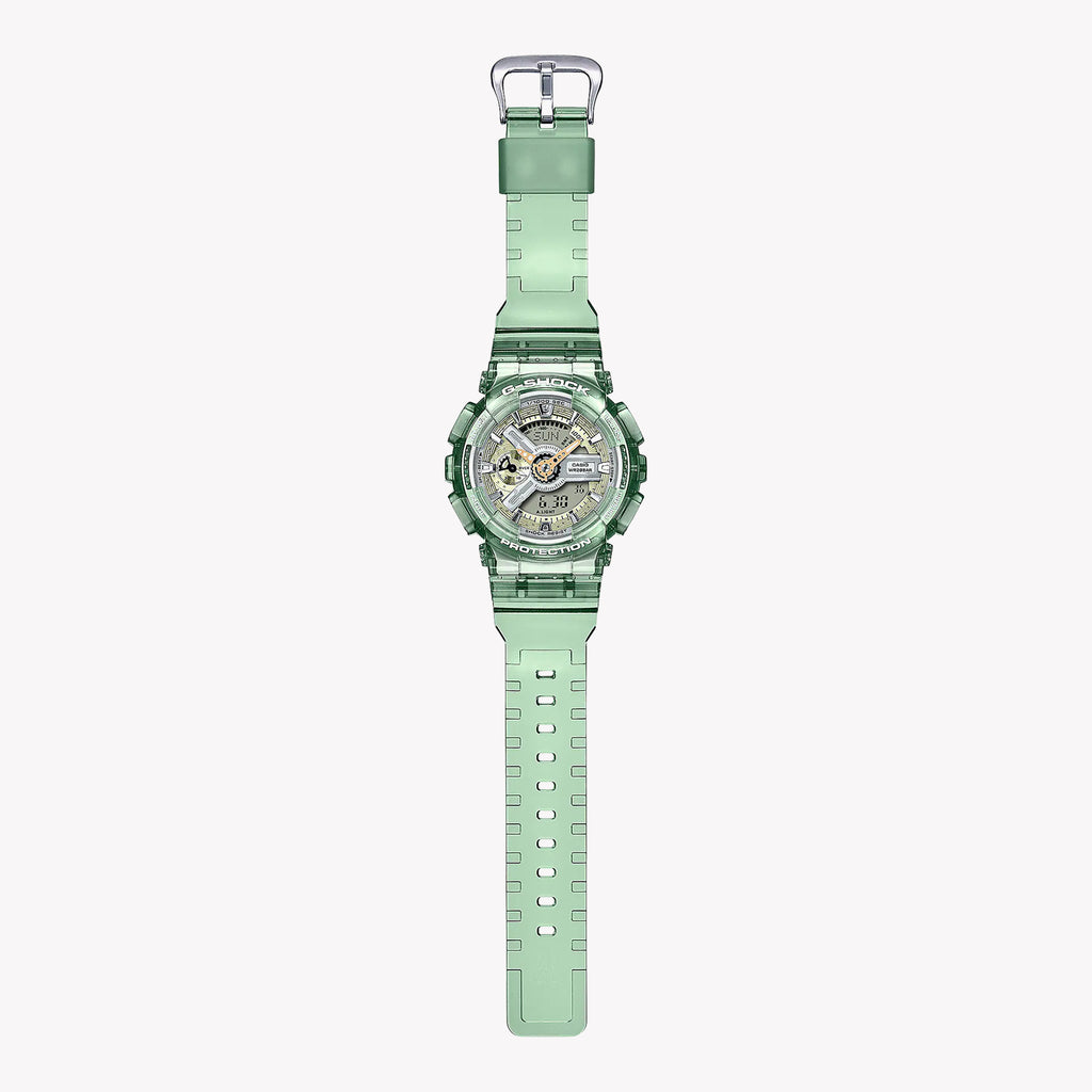 CASIO G-SHOCK GMA-S110GS-3ADR - DYNAMIC GREEN FUSION Women's Watch with vibrant green resin band and sporty elegance