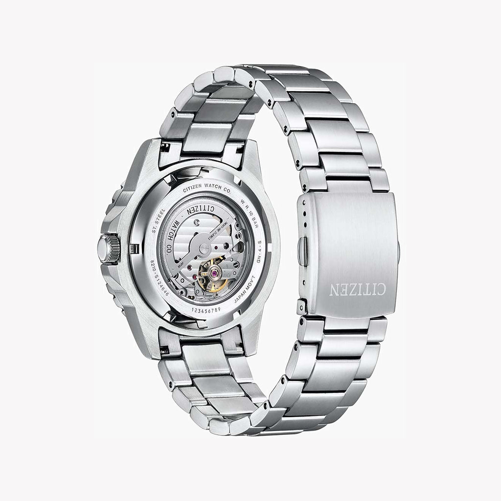 CITIZEN NJ0121-89L - BLUE DIAL STAINLESS STEEL AUTOMATIC MEN'S WATCH - ELEGANT & FUNCTIONAL