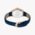JUST CAVALLI Women's Watch with Rose Gold Stainless Steel Case and Blue Leather Band