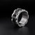 ZINK Men's Silver & Black Stainless Steel Ring | ZJRG029SB