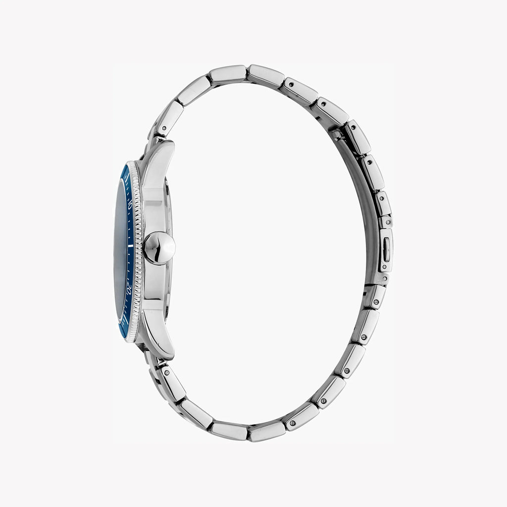 JUST CAVALLI CLASSIC SPLENDOR - ELEGANT BLUE DIAL MEN'S STAINLESS STEEL WATCH