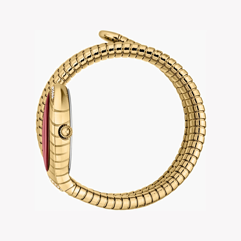 JUST CAVALLI Women's Watch with Gold Stainless Steel Case and Gold Stainless Steel Band