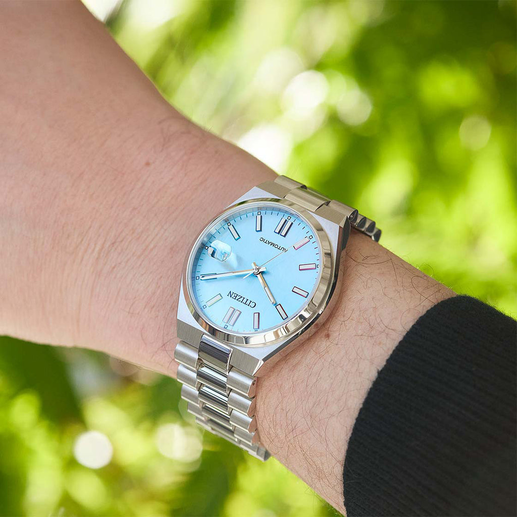 CITIZEN NJ0151-53L - ELEGANT AUTOMATIC MEN'S TIMEPIECE WITH STUNNING BLUE DIAL & STAINLESS STEEL BRACELET