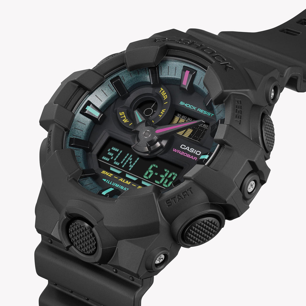 CASIO G-SHOCK GA-700MF-1ADR BLACK MATT SPORT - MEN'S DURABLE TIMEPIECE