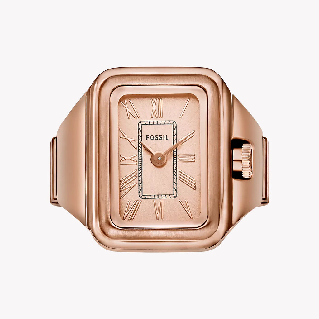 Raquel Watch Ring Two-Hand Rose Gold-Tone Stainless Steel ES5345