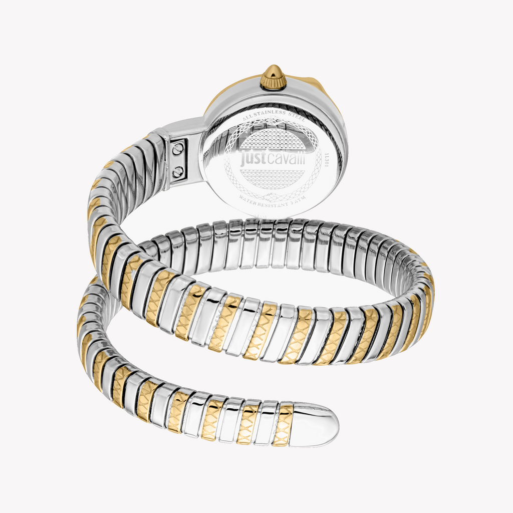 JUST CAVALLI JC1L301M0065 - ELEGANT TWILIGHT WOMEN'S WATCH with Two-Tone Silver & Gold Design