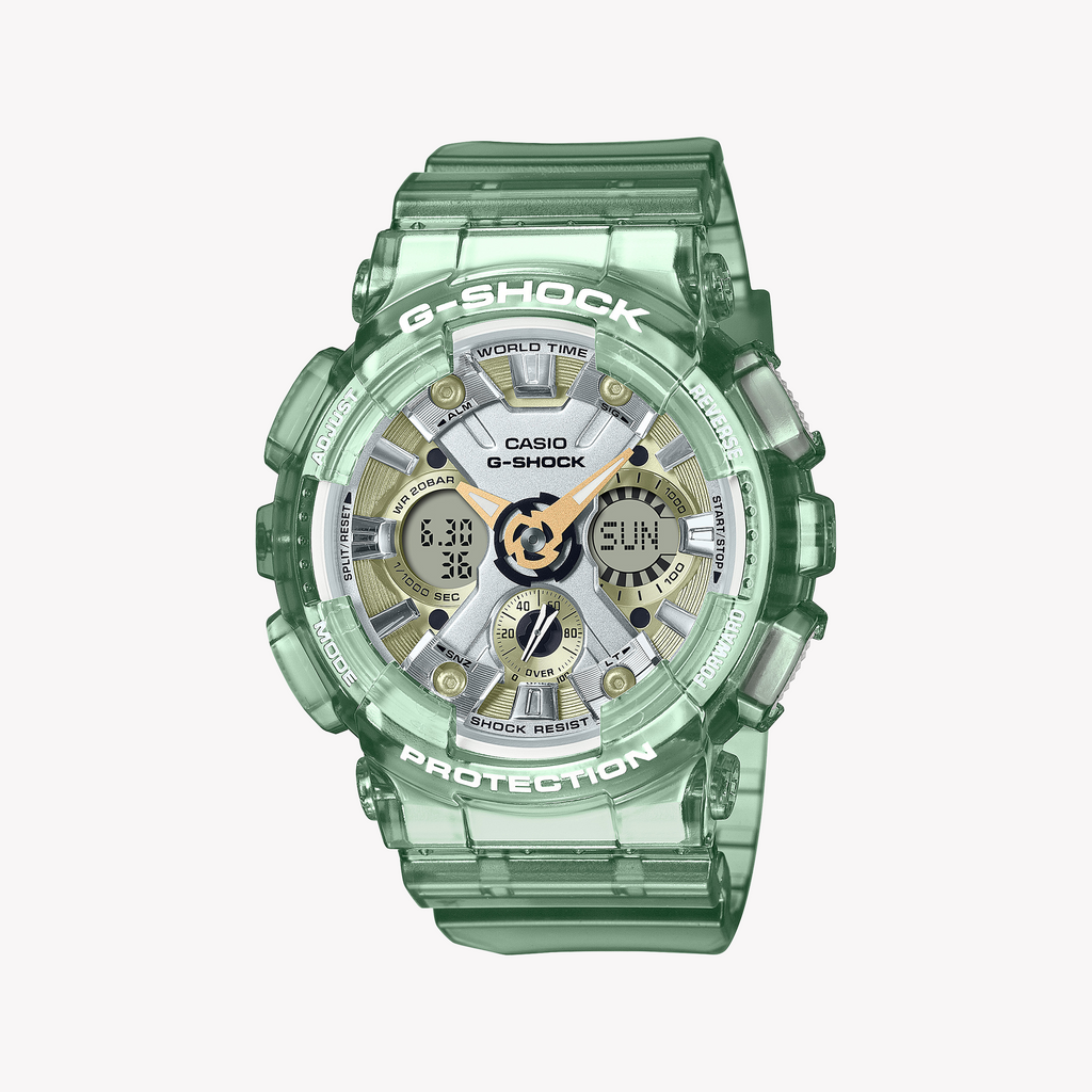CASIO G-SHOCK GMA-S120GS-3ADR RUGGED GLAM - VIBRANT GREEN UNISEX SPORT WATCH