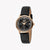 ESPRIT Women's Watch with Rose Gold Stainless Steel Case and Black Leather Band