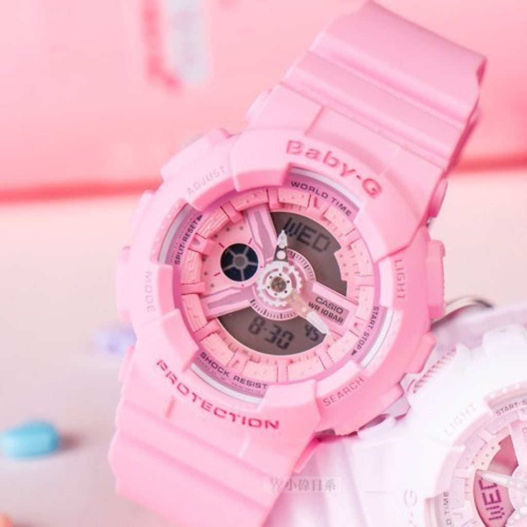 BA-110-4A1DR BABY-G - PINK ADVENTURE TIMEPIECE - SPORTY & CHIC WOMEN'S WATCH