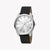 ESPRIT MEN'S ELEGANT BLACK LEATHER & SILVER DIAL TIMEPIECE – STYLISH & DURABLE 42MM WATCH