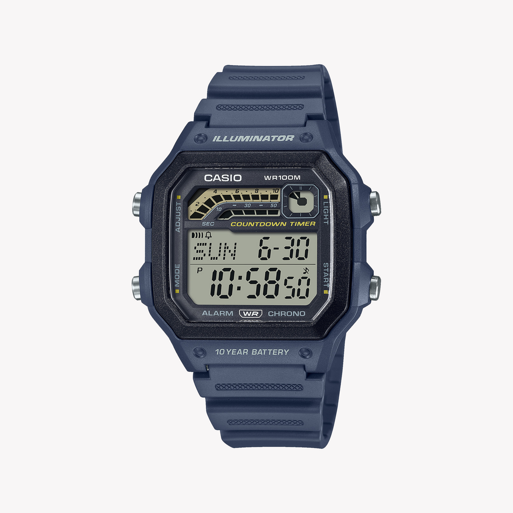 CASIO WS-1600H-2AVDF ADVENTURE-READY MEN'S WATCH - STYLISH BLUE RESIN TIMEPIECE