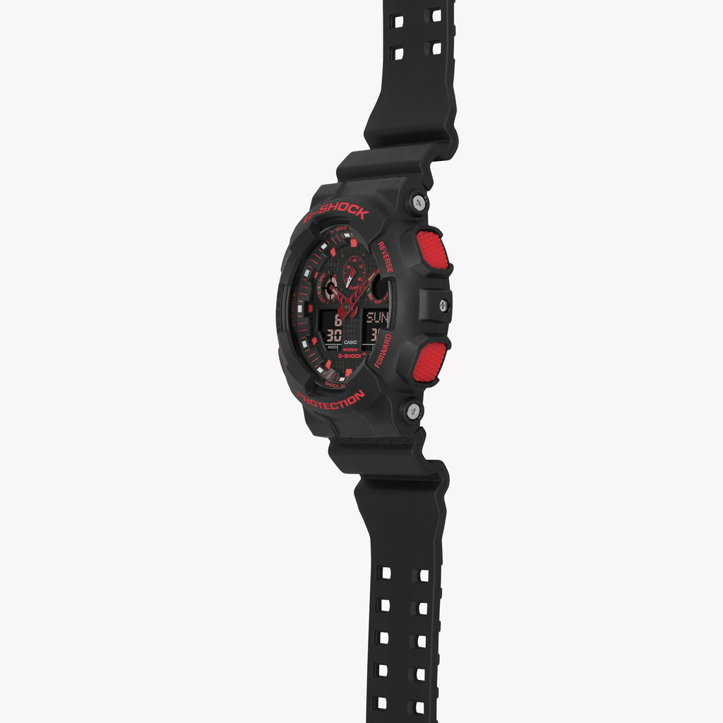 CASIO G-SHOCK GA-100BNR-1ADR - ADVENTURER'S PRIDE MEN'S WATCH WITH STRIKING BLACK AESTHETIC