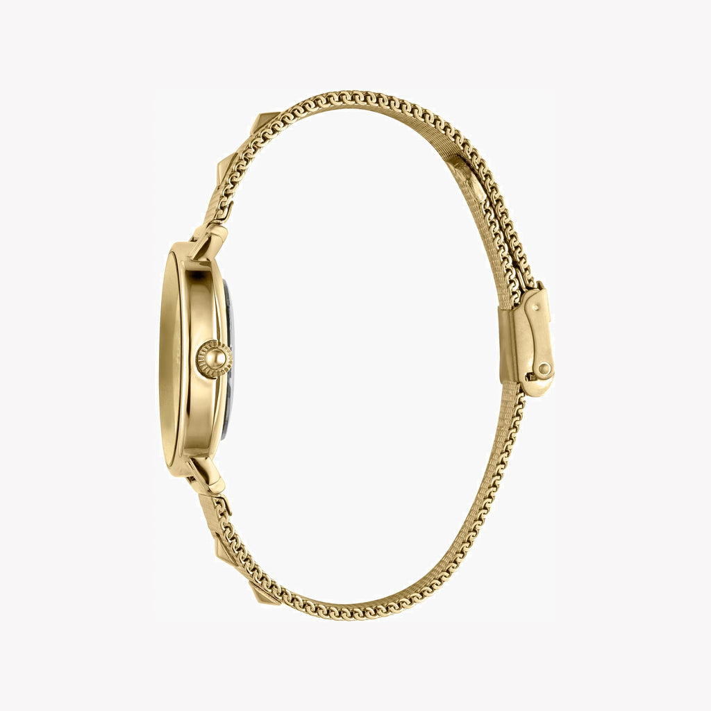 JUST CAVALLI Women's Watch with Gold Metal Case and Gold Stainless Steel Band
