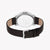 ESPRIT MEN'S TIMEPIECE - ELEGANT BLACK LEATHER & SILVER DIAL STAINLESS STEEL WATCH