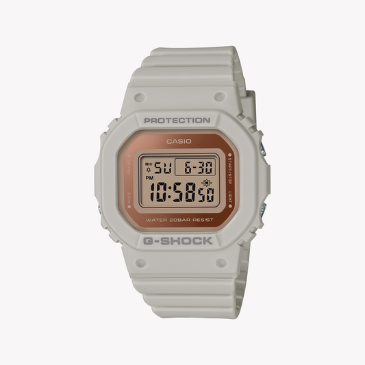 CASIO G-SHOCK GMD-S5600-8DR - SPORTY ELEGANCE UNISEX WATCH WITH WHITE RESIN BAND & DIGITAL DIAL