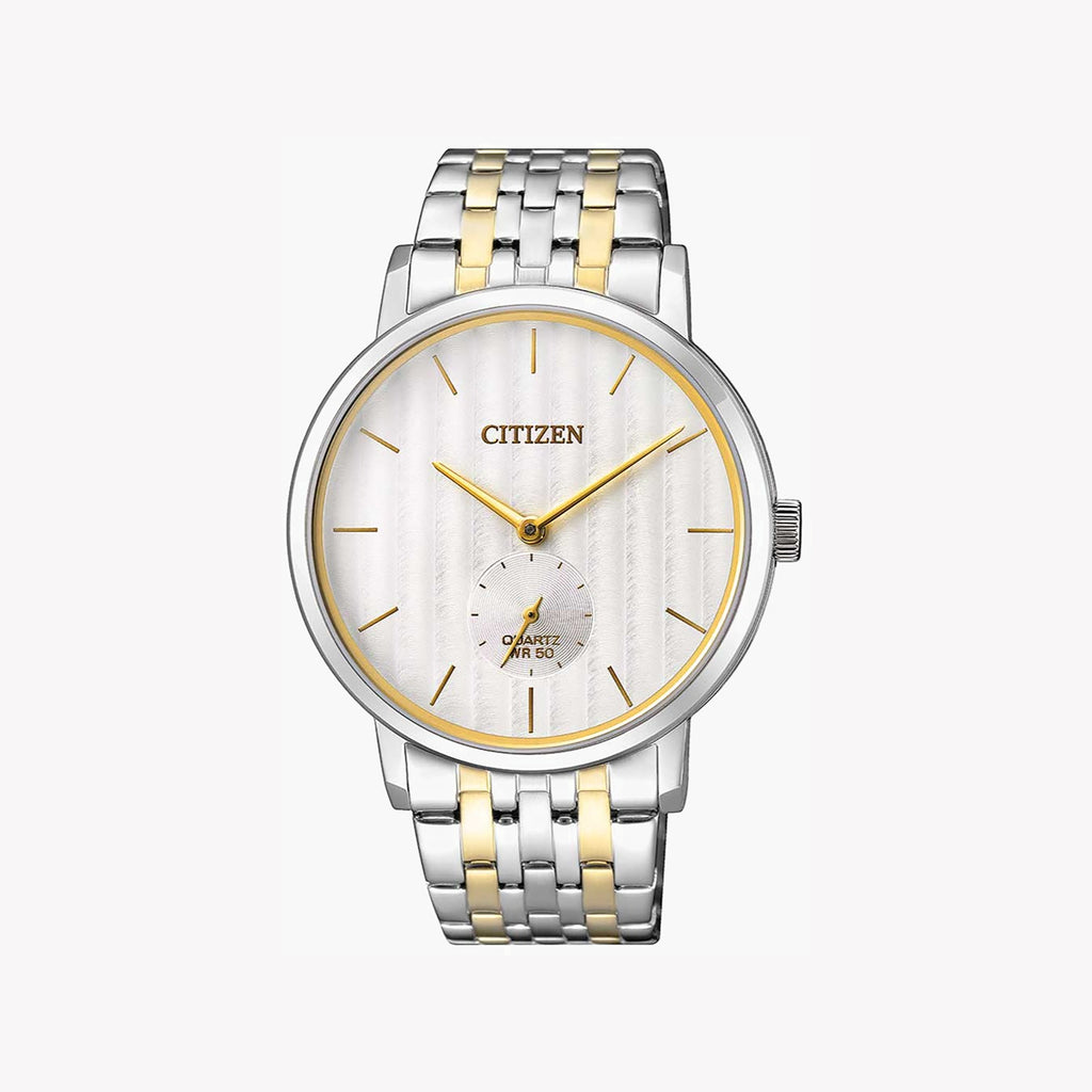 CITIZEN BE9174-55A - ELEGANTLY MODERN MEN'S TIMEPIECE WITH STUNNING SILVER & GOLD ACCENTS