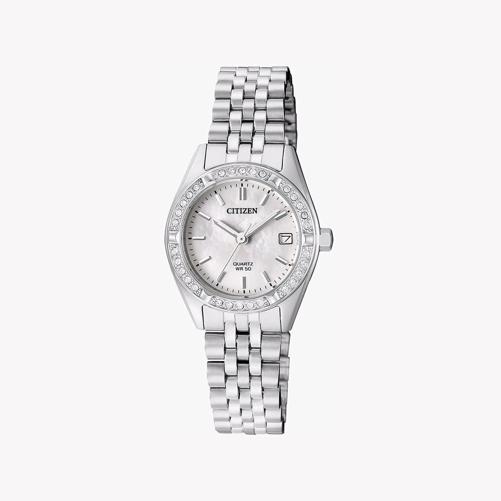 CITIZEN EU6060-55D - ELEGANT CHARM - WOMEN'S TIMEPIECE WITH SILVER STAINLESS STEEL BAND