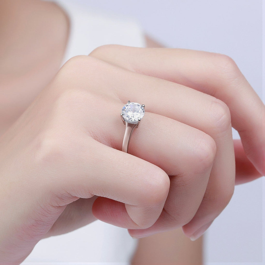 ZINK Women's Silver Stainless Steel Ring | ZFRG002SRC