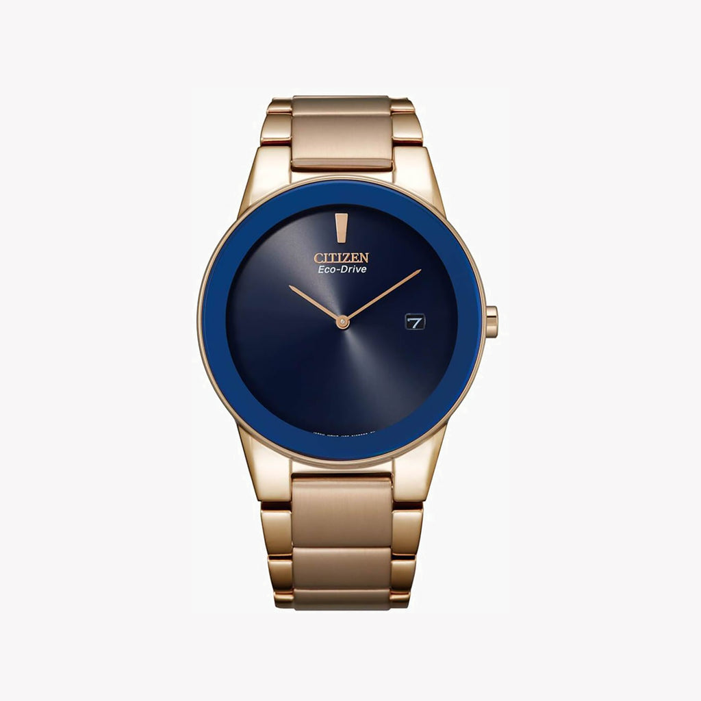 CITIZEN AU1066-80L - BOLD SOPHISTICATION IN GOLD & BLUE FOR THE MODERN MAN