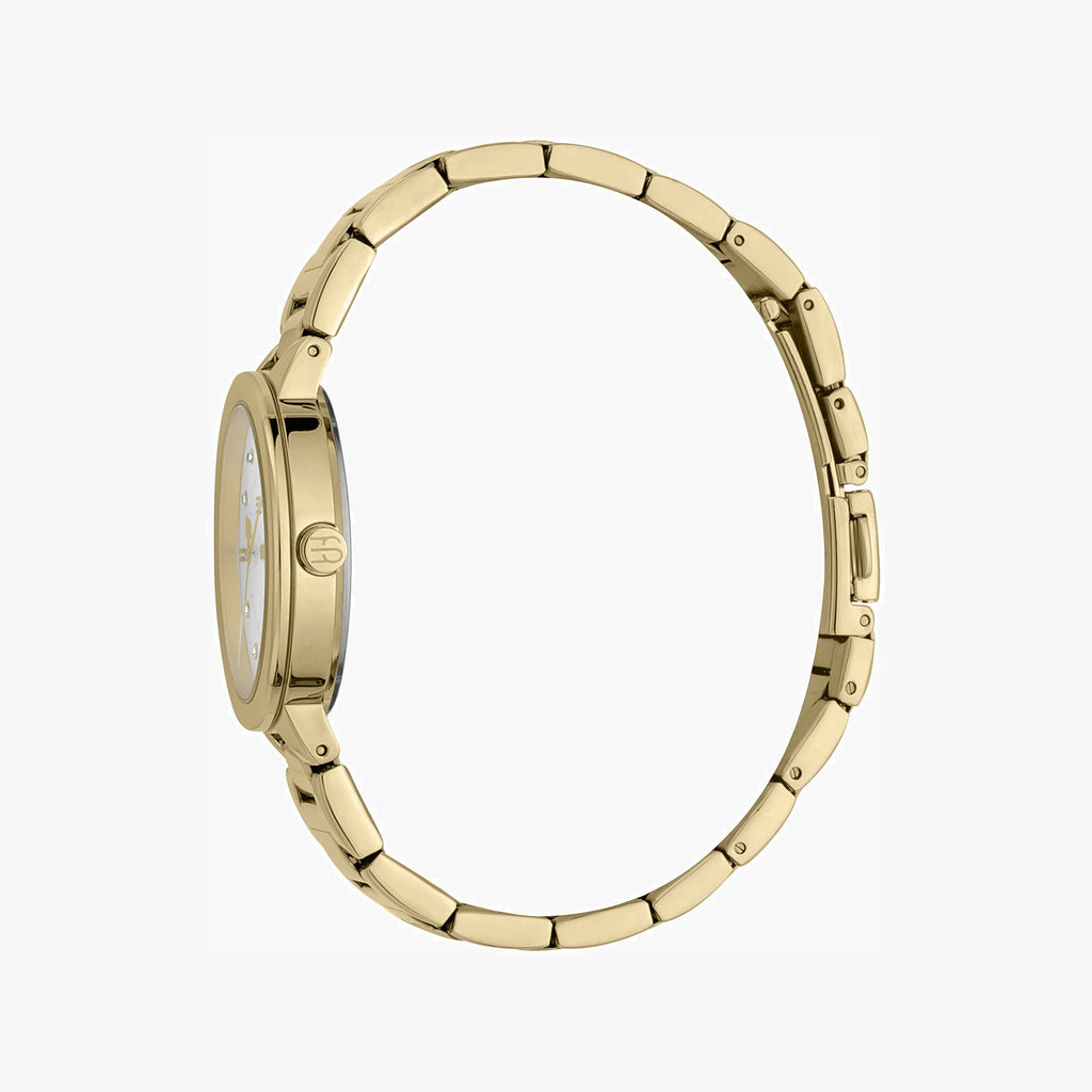 ESPRIT Women's Watch with Gold Stainless Steel Case and Gold Stainless Steel Band