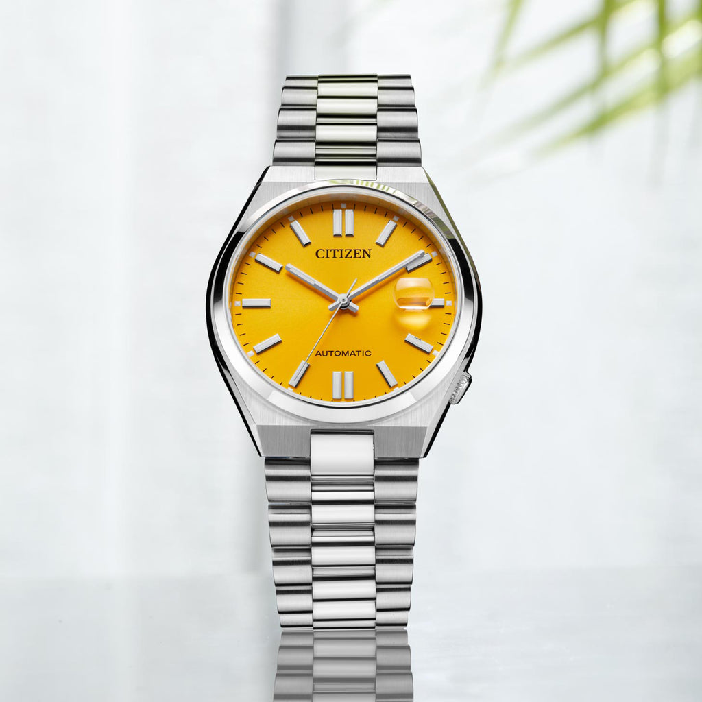 CITIZEN NJ0150-81Z - BOLD PERFORMANCE WITH YELLOW DIAL & STAINLESS STEEL STRAP