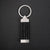 ZINK Keychain - Silver & Black - Stainless Steel & Leather | ZJKC008B