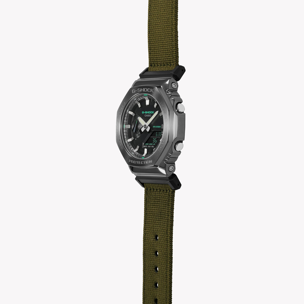 CASIO G-SHOCK GM-2100CB-3ADR OAK ADVENTURE - STYLISH GREEN FABRIC MEN'S WATCH