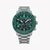 CITIZEN CB5004-59W - ELEGANT POWERHOUSE - Men's Stainless Steel Watch with Green Dial & Multifunction Features