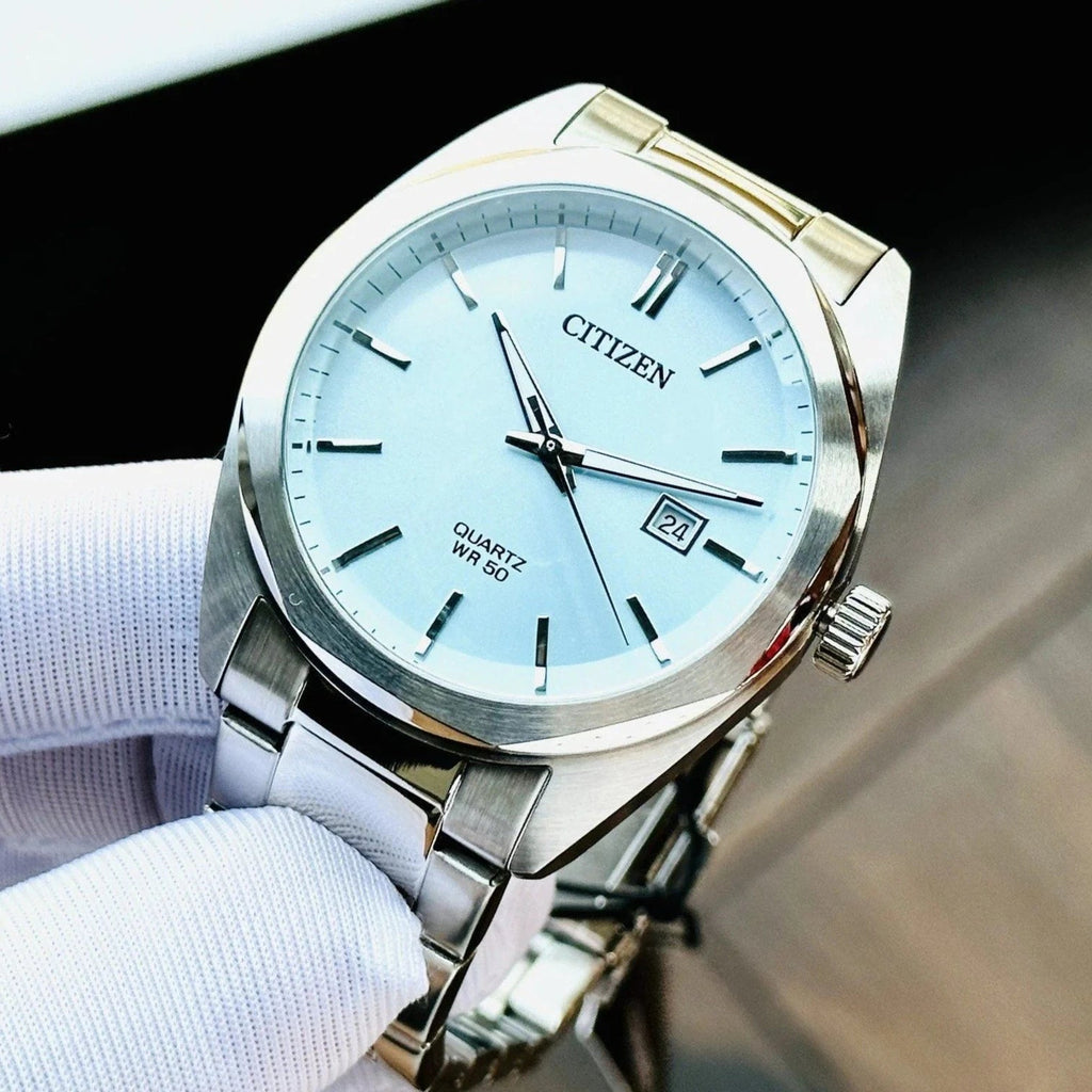 CITIZEN BI5110-54M - ELEGANT STAINLESS STEEL MEN'S WATCH WITH DATE FUNCTION & WATER RESISTANCE